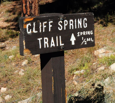 Cliff Spring Trailhead