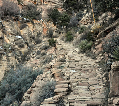 Steep Section of Paved Grandview Trail