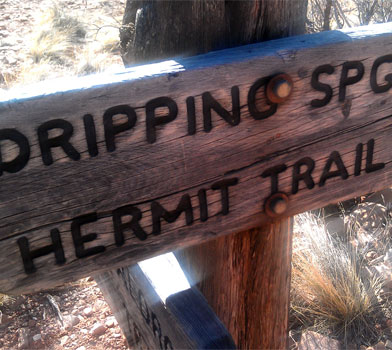 Hermit Trail Sign