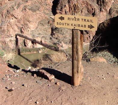 River Trail Sign Post