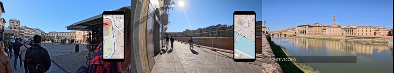 Rome, Italy walking route - Train Station to Ponte Vecchio preview images