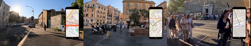 Rome, Italy walking route - Metro to the Vatican Museums preview images